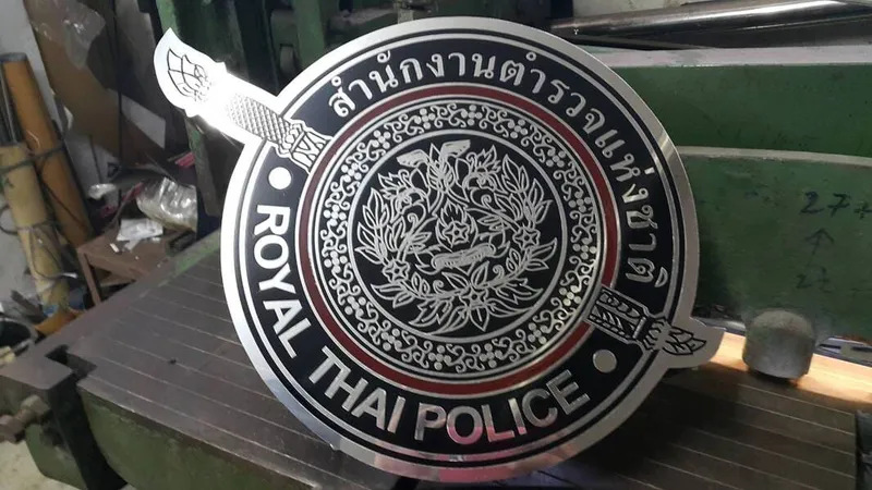 แกลลอรี่ ป้ายสแตนเลสสีทอง