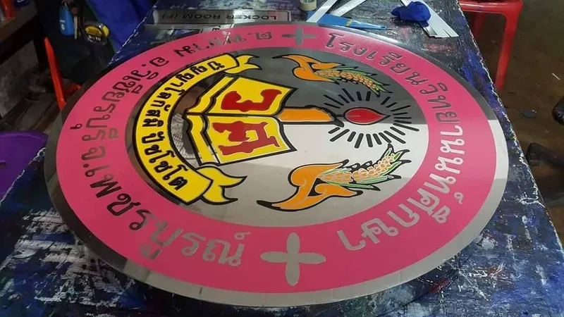 แกลลอรี่ ป้ายสแตนเลสสีทอง