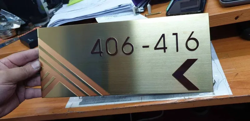 แกลลอรี่ ป้ายสแตนเลสสีทอง