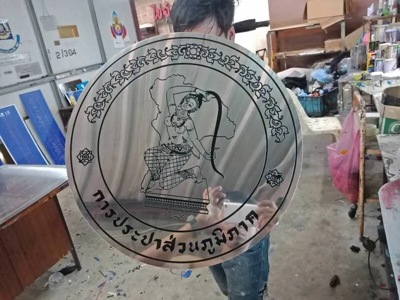 แกลลอรี่ ป้ายสแตนเลสสีทอง