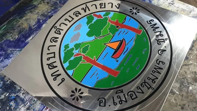 แกลลอรี่ ป้ายสแตนเลสสีทอง